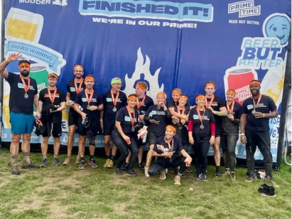 Members of WDF Gatwick at Tough Mudder 2025