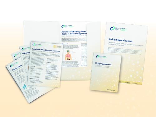 factsheets and booklet about late effects and living beyond cancer