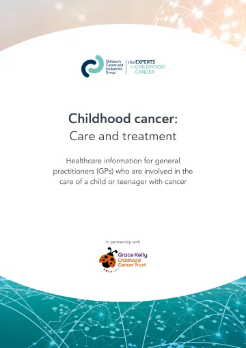 Front cover of the Childhood cancer: Care and treatment publication