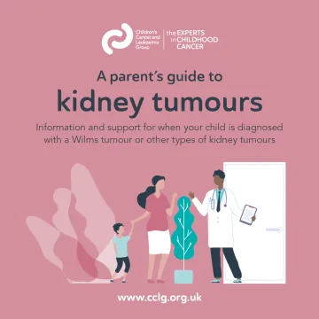 Front cover for booklet - a parents guide to kidney tumours