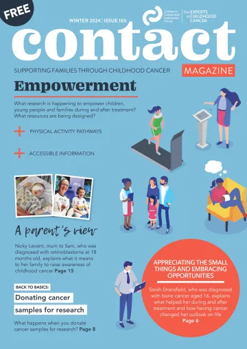 the cover of Contact magazine edition 105 on the subject of empowerment