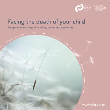 Front cover for booklet - Facing the death of your child