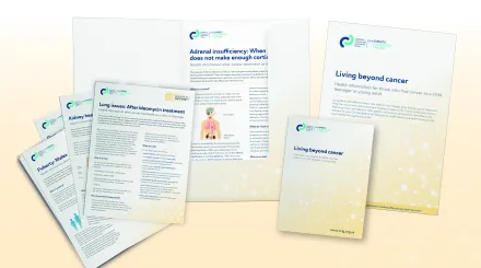 factsheets and booklet about late effects and living beyond cancer