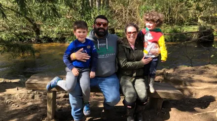 Sam and his family