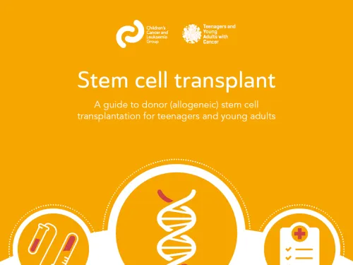 Front cover for booklet - stem cell transplant