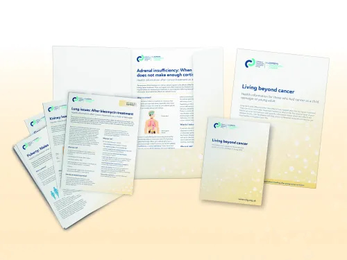 factsheets and booklet about late effects and living beyond cancer