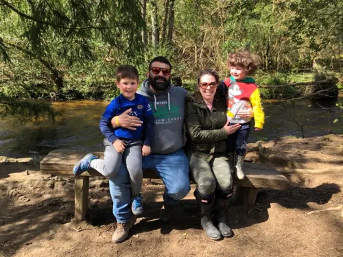 Sam and his family